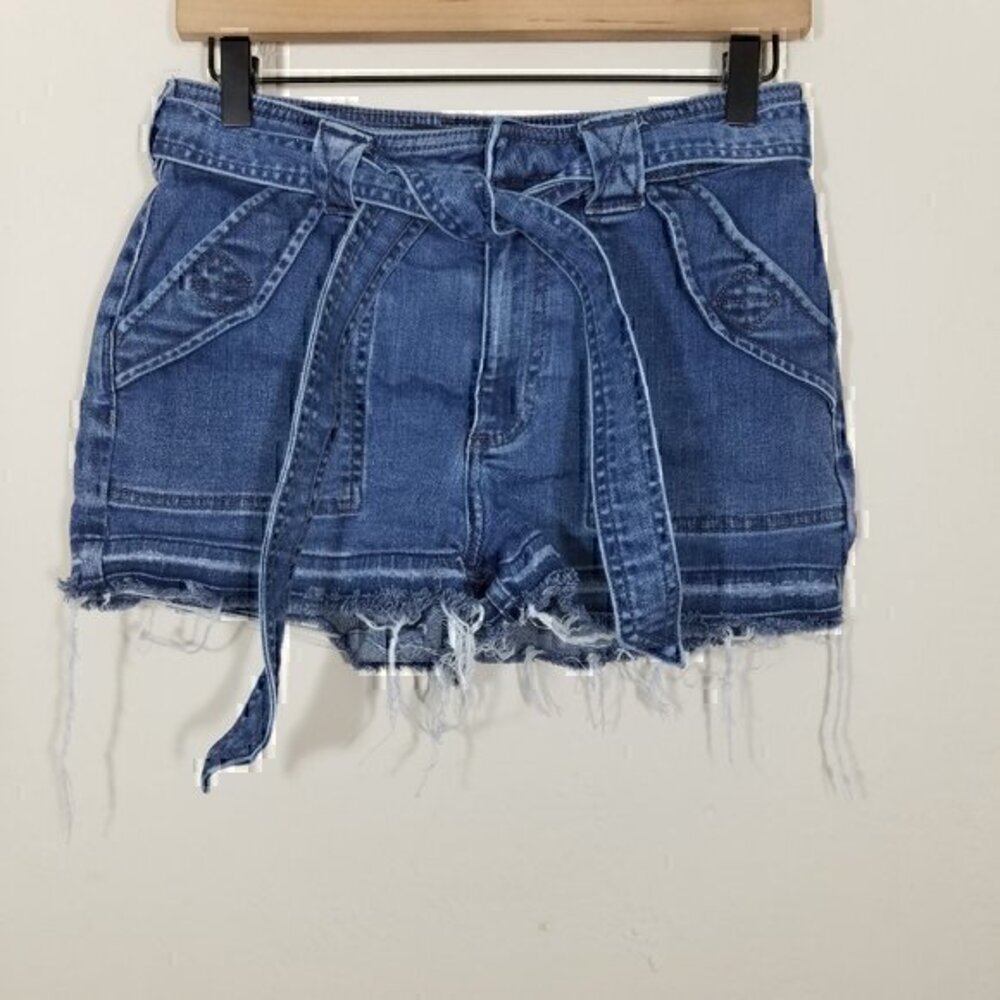 Express High Rise Shortie Stretch Jean Shorts Size 4